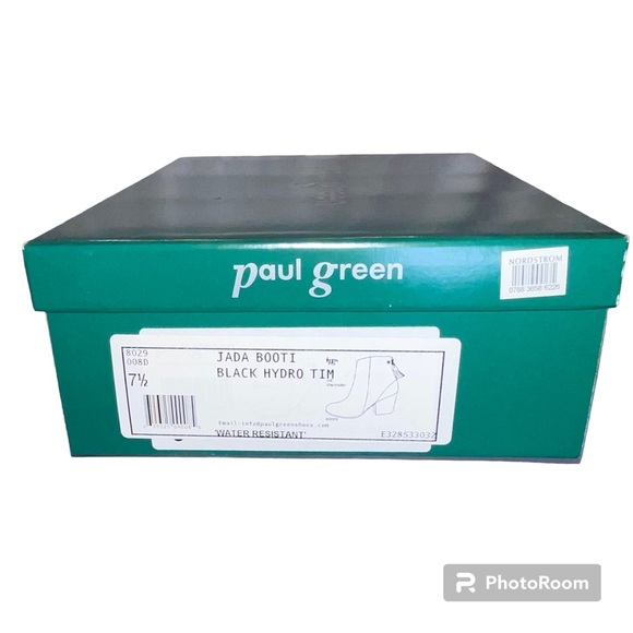 New Paul Green Jade Bootie Black Hydro Tim Water Resistant Women’s Size 7.5 - Picture 9 of 9